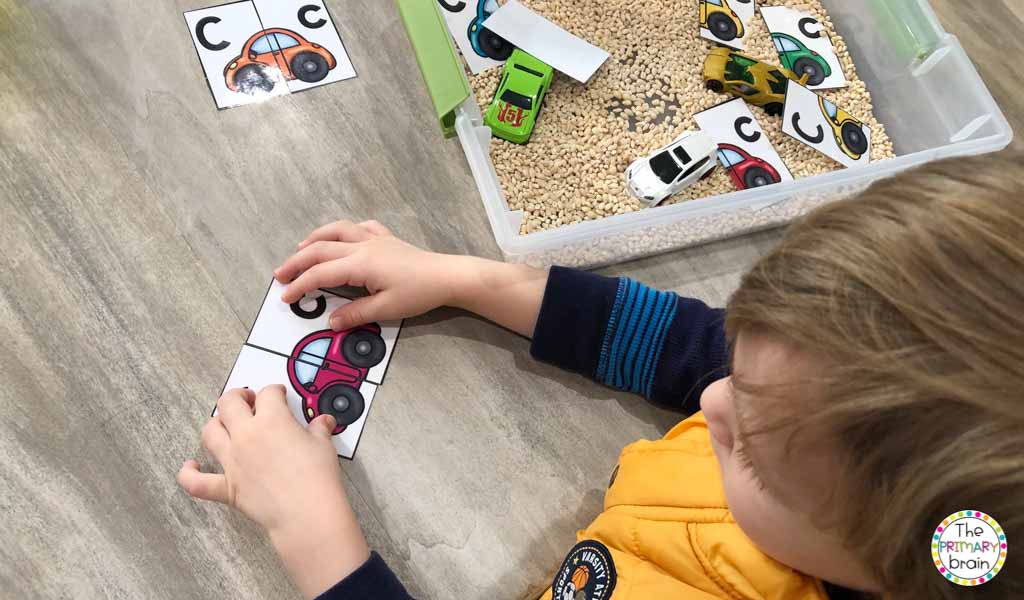 Cars Sensory Bin