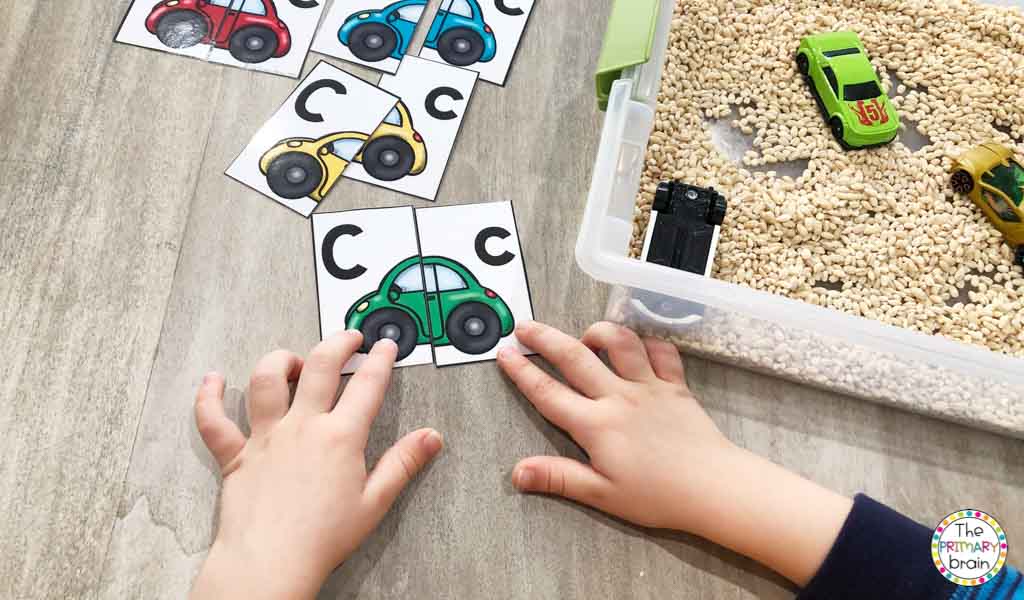 Cars Sensory Bin