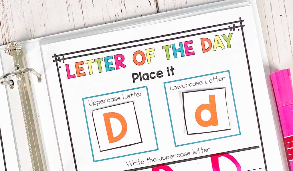 Letter of the Day Boost Binder