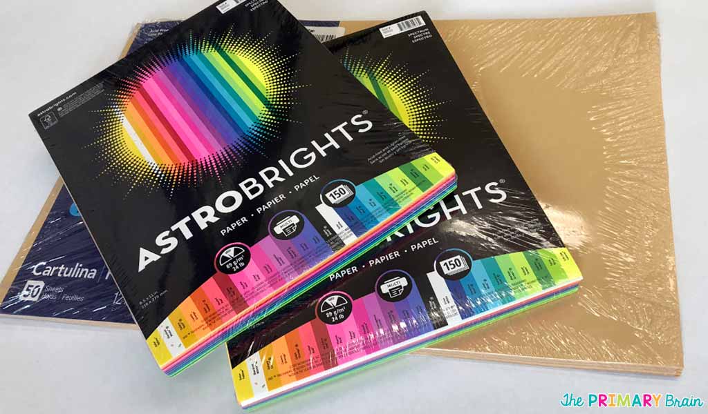 Construction Paper and Astrobrights