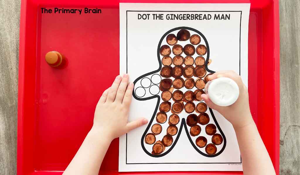 Gingerbread Dot Markers