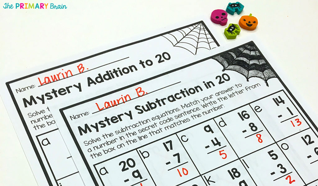 Mystery Worksheet