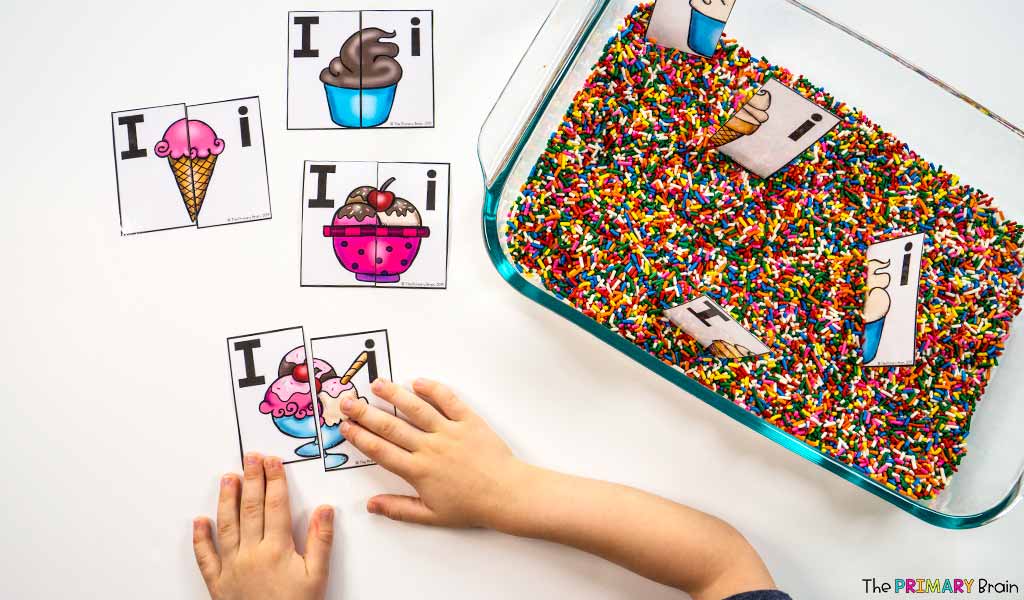 Ice Cream Themed Sensory Bins