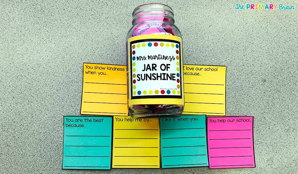 Jar of Sunshine with Tags