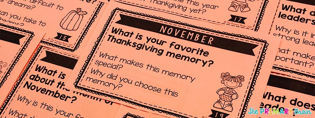 Keep Your Students Reflecting Through November