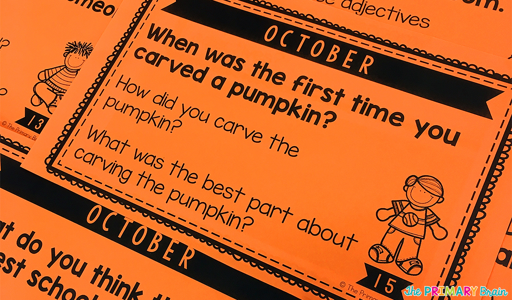 October Reflection Prompt Cards