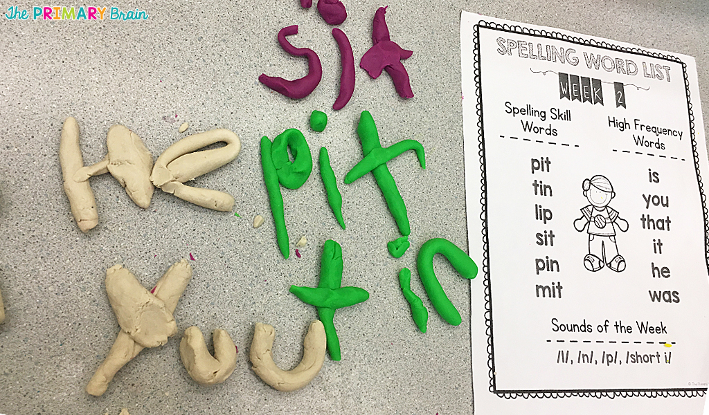 Playdoh Spelling