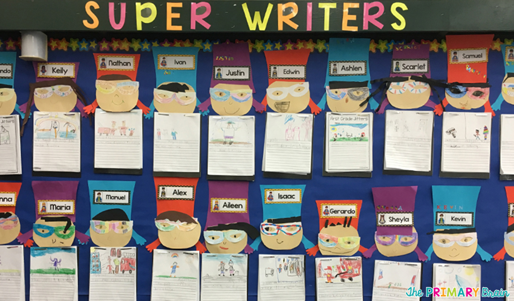 Superhero Writing Wall