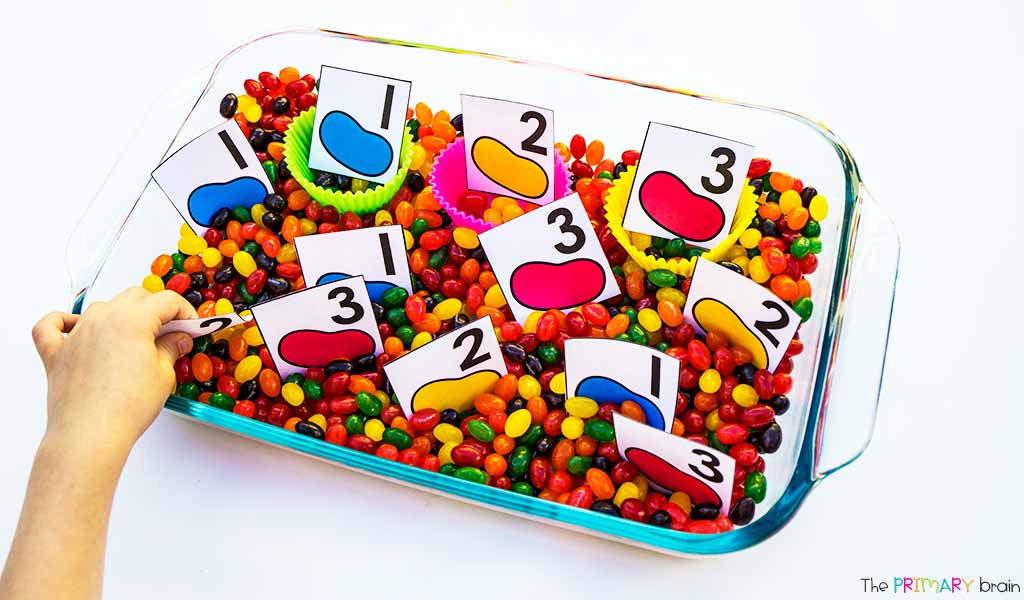 Jelly Bean Sensory Bin