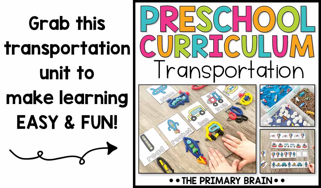 Transportation Preschool Cover