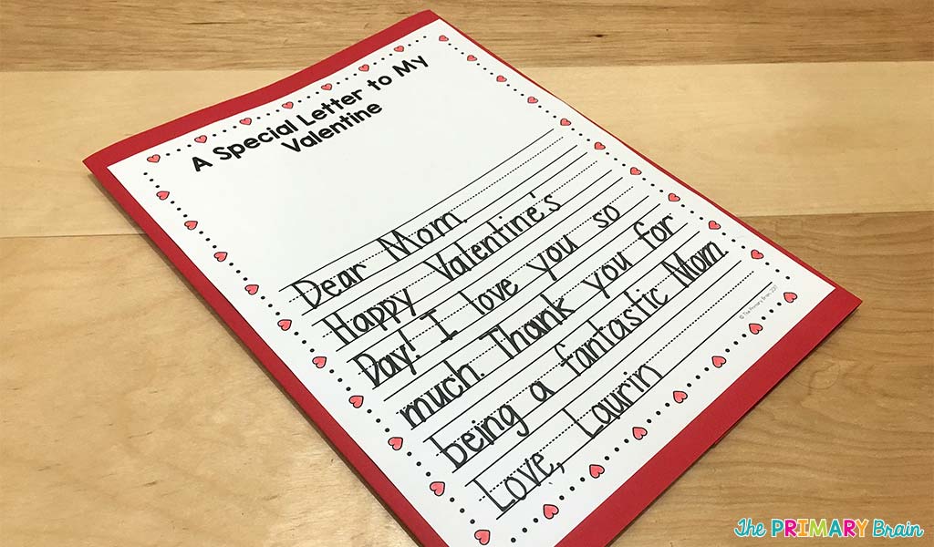 Valentine's Lapbook Back