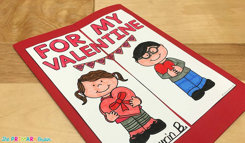 For My Valentine Lapbook Keepsake Gift