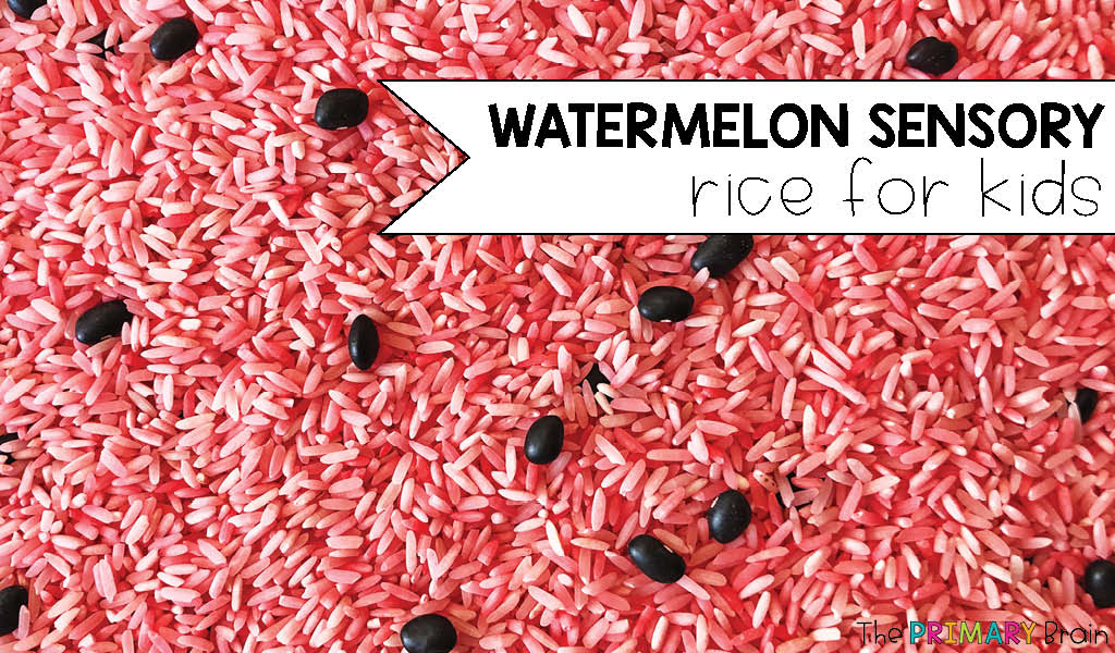 Watermelon Sensory Rice